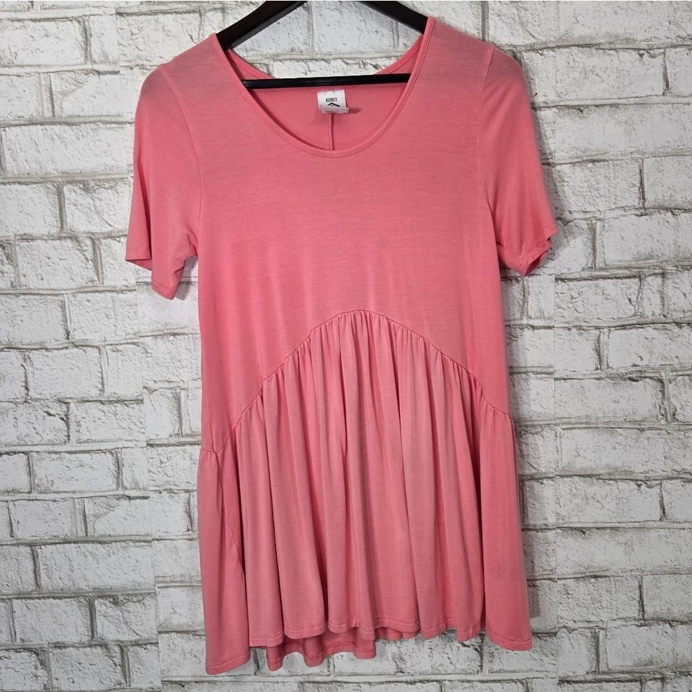 Agnes & Dora pink short sleeve top